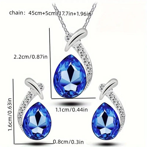 Classic Mermaid Elegance Jewelry Set | White Gold